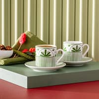 ست قهوه خوری 2 نفره امسان سارا 90 میلی سبز