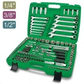 جعبه بکس 130 پارچه درایو 1/4،3/8،1/2 تاپ تول