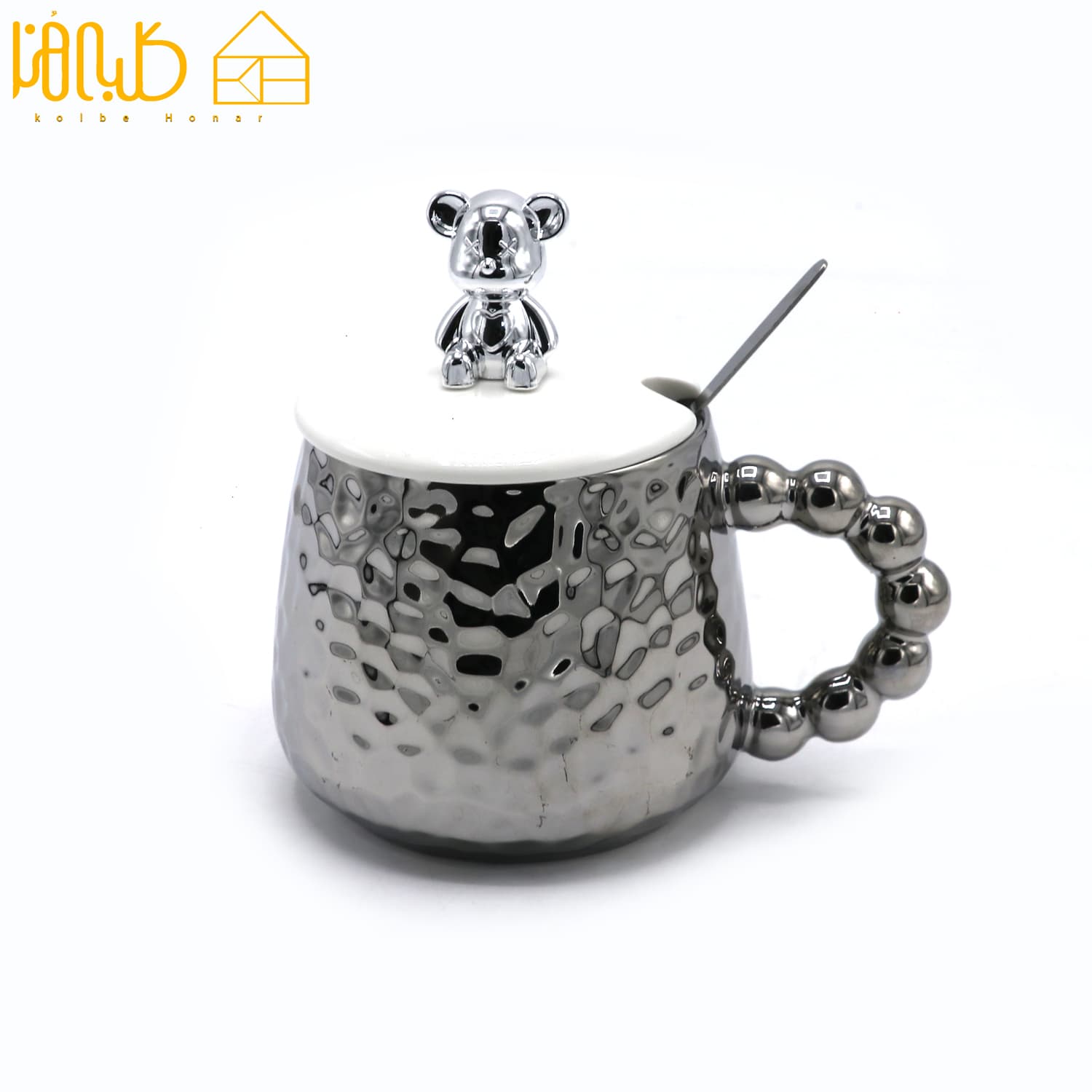 ماگ درب خرسی دسته مروارید 524