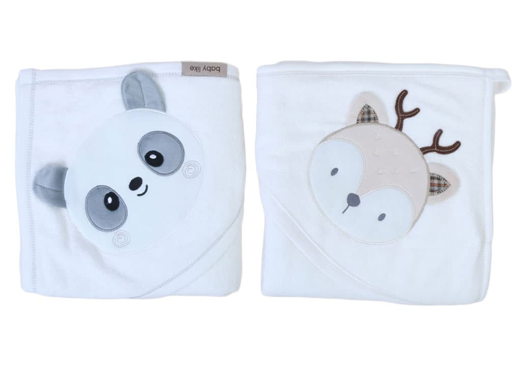 حوله کلاهدار نوزادی بیبی لایک baby like