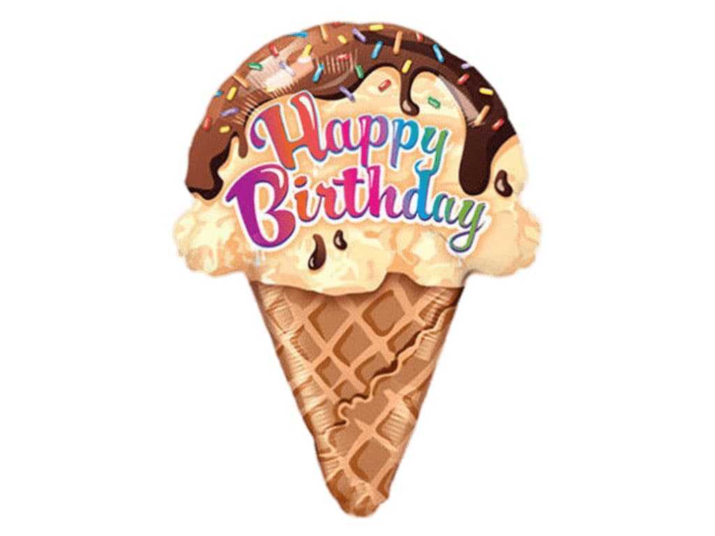 بادکنک فویلی بستنی قیفی