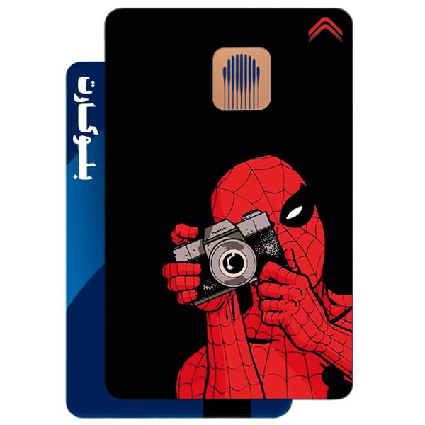 استیکر بلوکارت مدل مرد عنکبوتی کد CAB814-KB