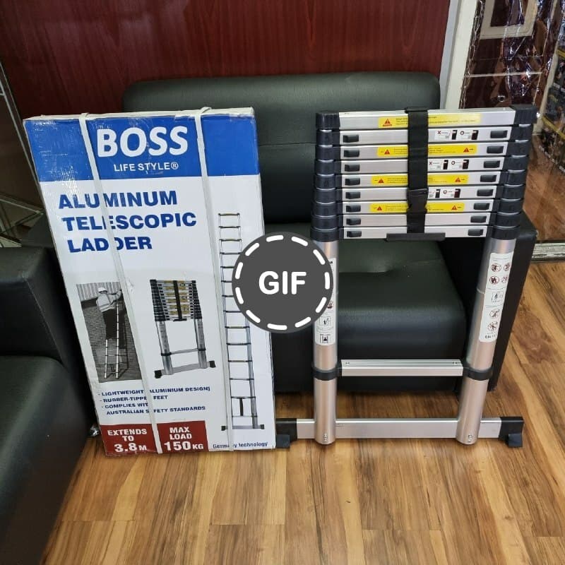 نردبان تلسکوپی ۳.۸ متری باس مدل Bs-ladder