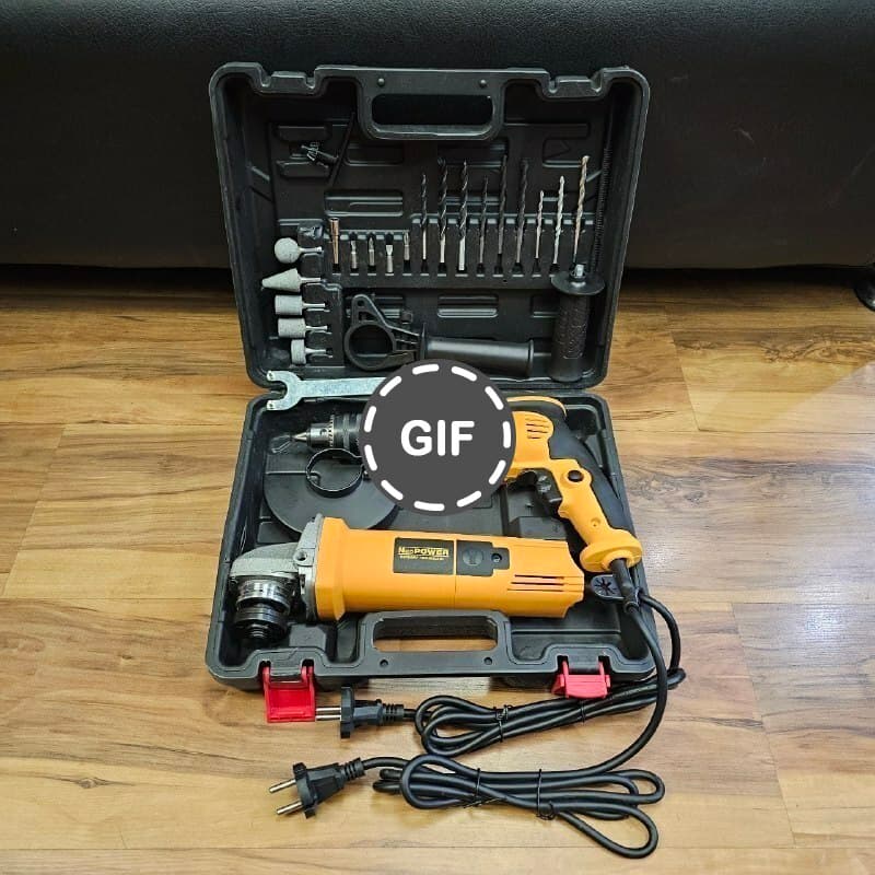 مجموعه دو عددی مینی فرز و دریل نئو پاور مدل NP-kit2