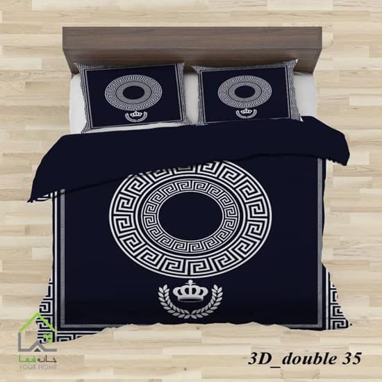 روتختی تک نفره تاج 4 تکه سه بعدی