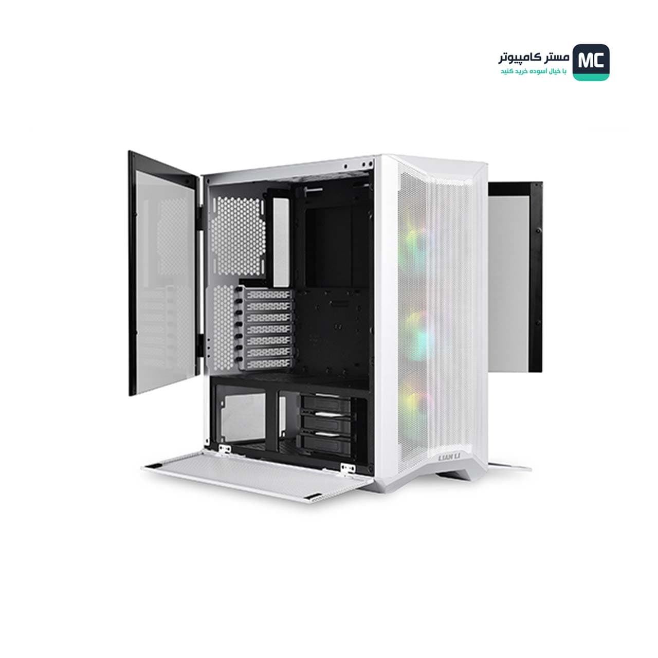 کیس لیان لی مدل Lancool II Mesh RGB Snow White