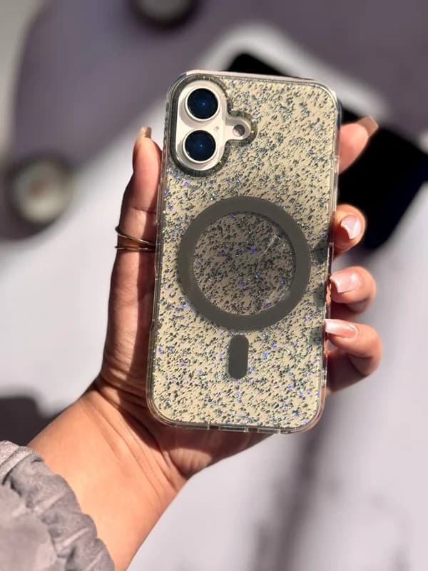 کاور گوشی آیفون قاب اکلیلی دودی