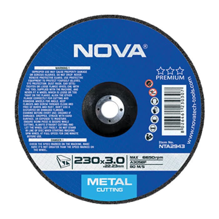 صفحه برش آهن نووا مدل 2943 سایز 230 میلیمتری