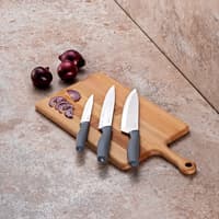 سرویس چاقو 3 پارچه امسان Logocity طوسی