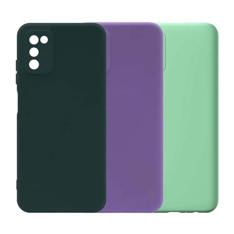 قاب سیلیکونی اصلی A03s با محافظ لنز