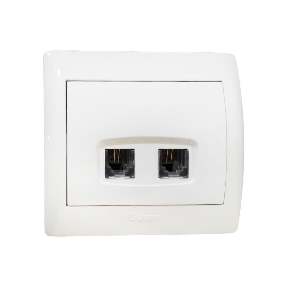 سوکت تلفن دلند مدل آریا سفید (4 خط)