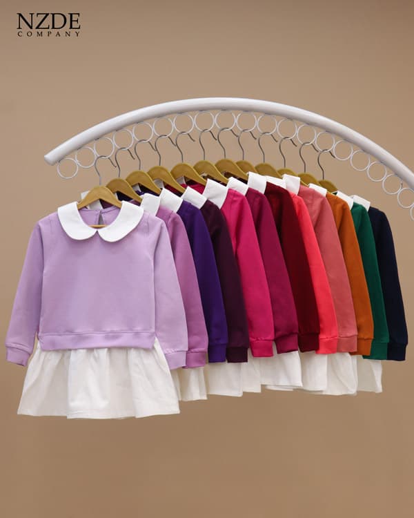 پیراهن دخترانه بهاری ۱۴۰۴ کد ۵۲۸