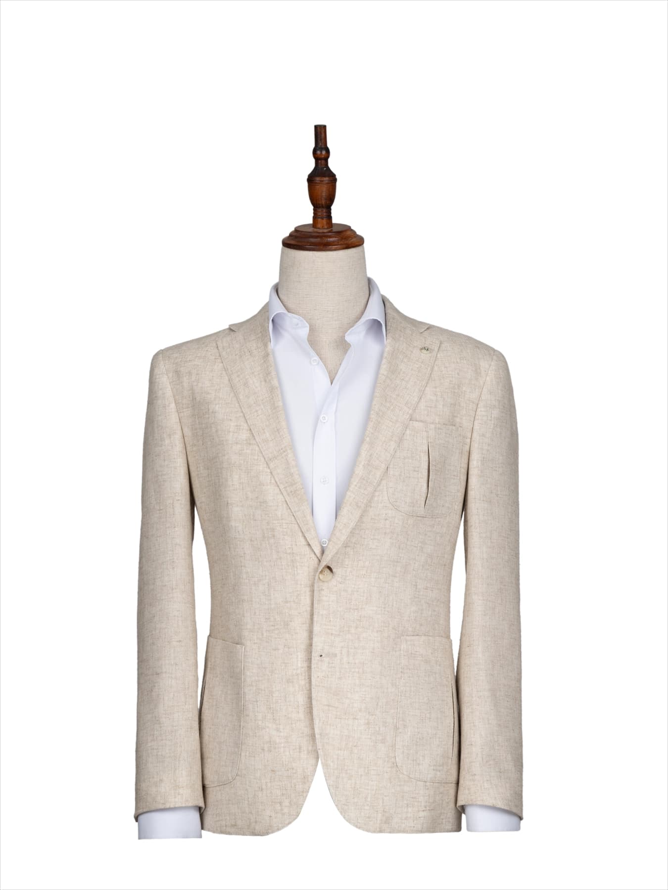 کت تک یقه انگلیسی کرم جودون 65