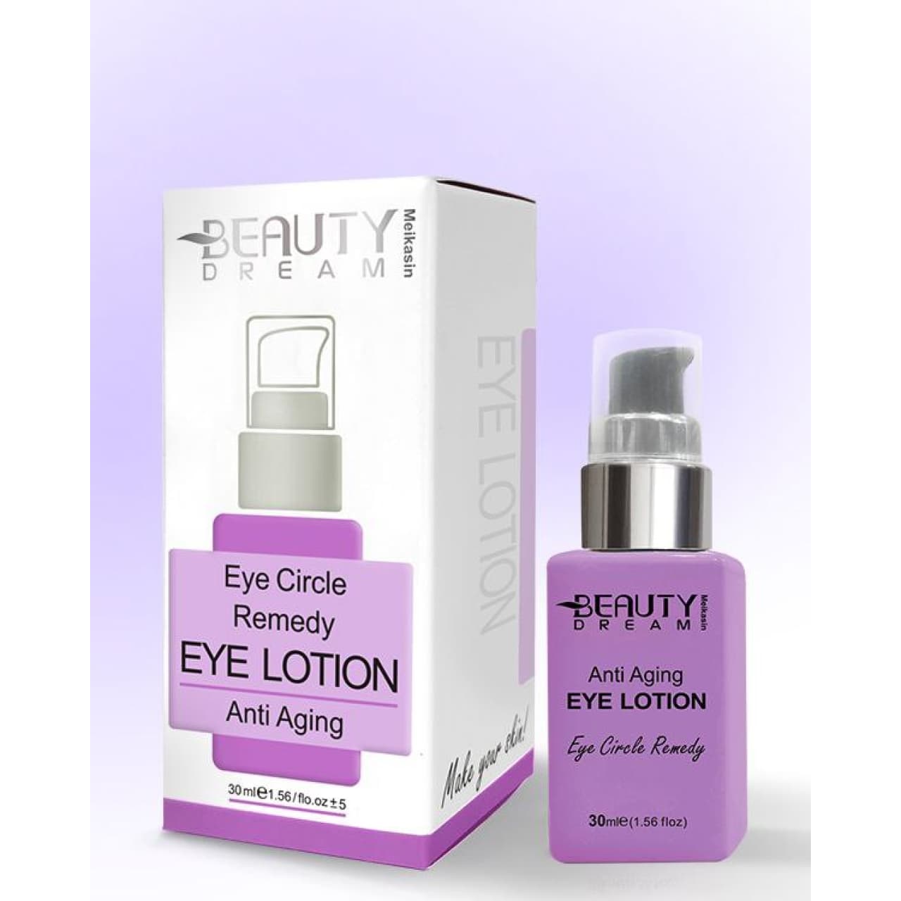 لوسیون دور چشم حاوی هیالورونیک ریز مولکول و کافئین کپسوله حجم 30 میل