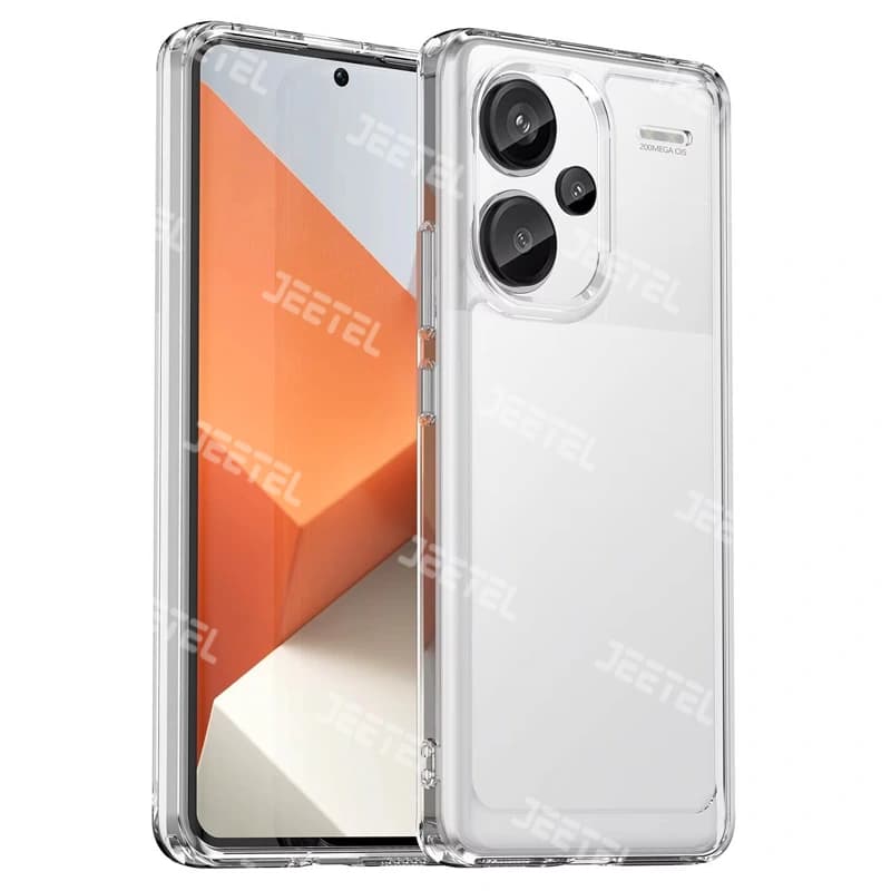قاب شفاف Xiaomi Redmi Note 13 Pro Plus مدل ژله ای محافظ لنزدار