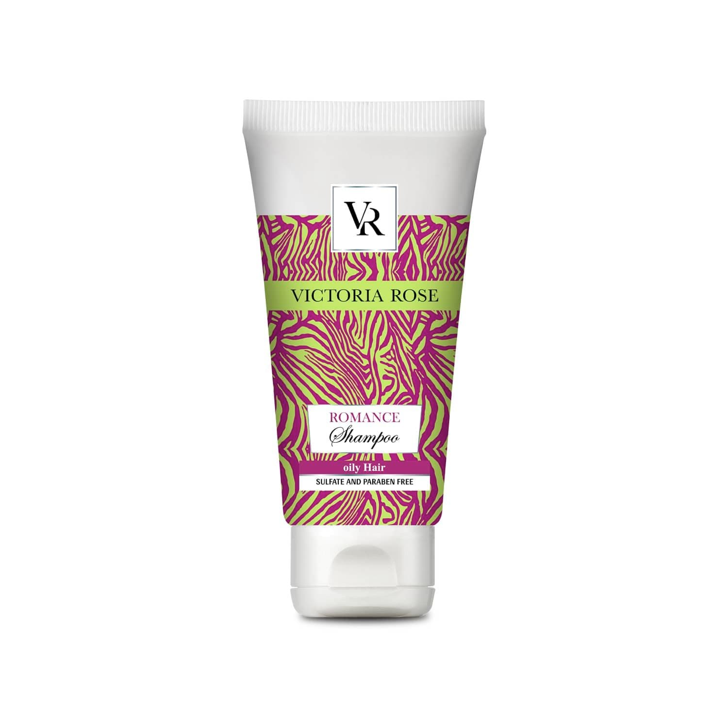 شامپو بدون سولفات موهای چرب ویکتوریا رز Victoria Rose مدل رومنس Romance حجم 250ml