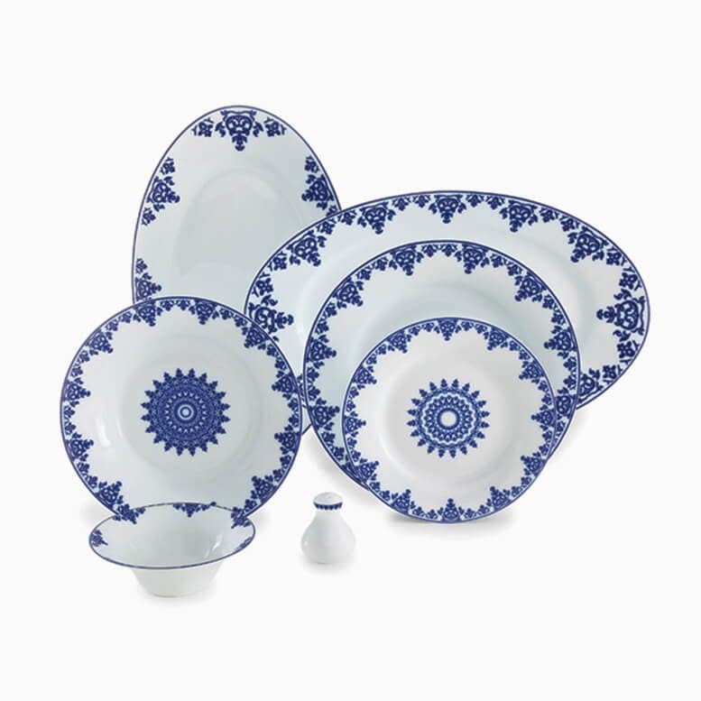 سرویس غذاخوری شهرزاد سمرقند 35 پارچه چینی زرین