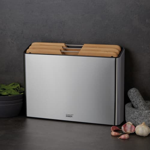 ست تخته برش ۴پارچه بامبو با استند استیل جوزف جوزف Joseph Joseph Folio Steel Bamboo Chopping Boards, Set of 4