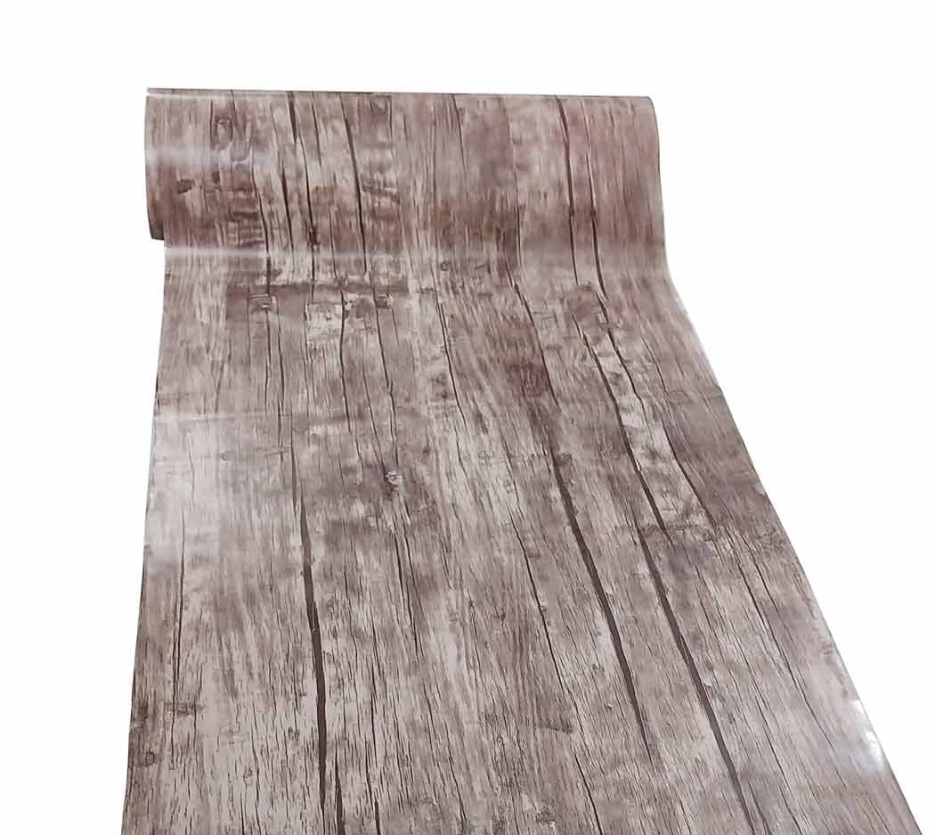 کفپوش کابینت طرح چوب جنس pvc {رول 20 متری} عرض 60cm