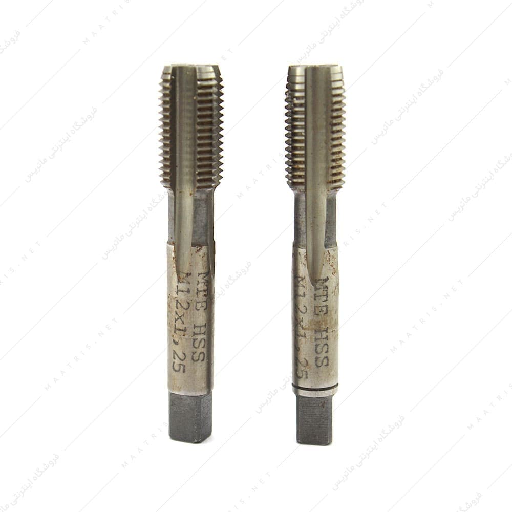 قلاویز دستی HSS سایز 12 گام 1/25 دنده ریز برند MTE