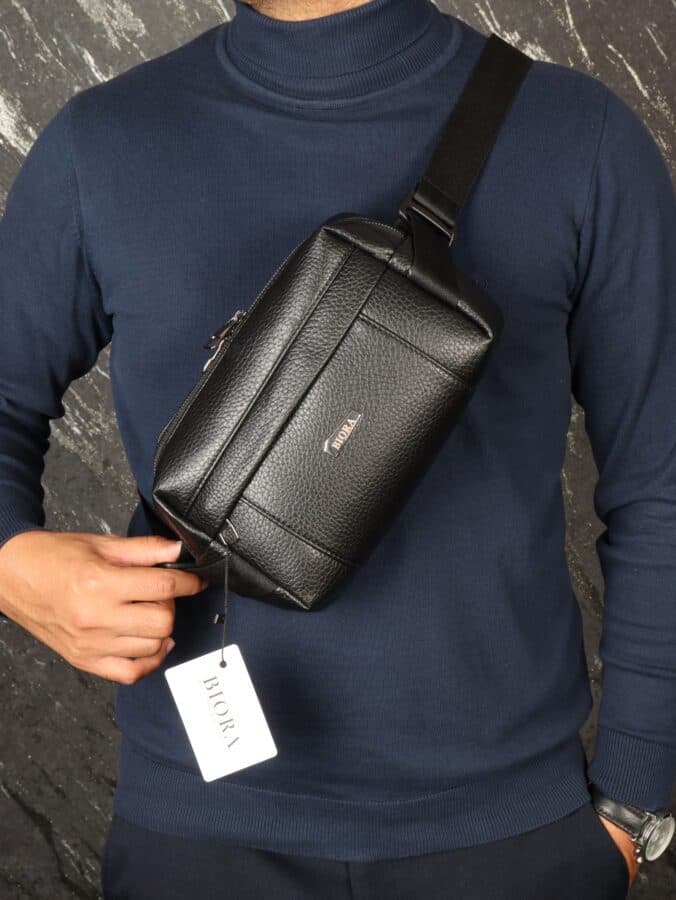 اسلینگ بگ مردانه چرم صنعتی خارجی بیورا مدل sb30