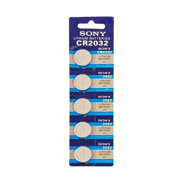 باتری سکه ای سونی CR2032 بسته 5 عددی