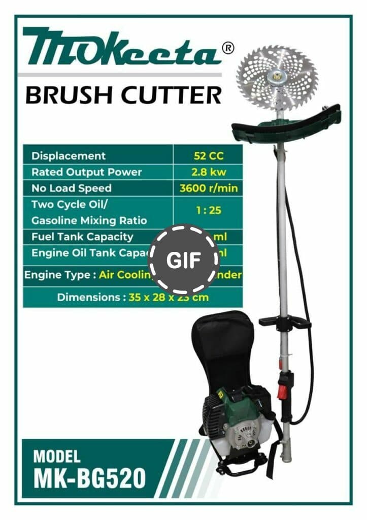 علف زن پشتی موکیتا ۵۲ سی سی مدل MK-BG520