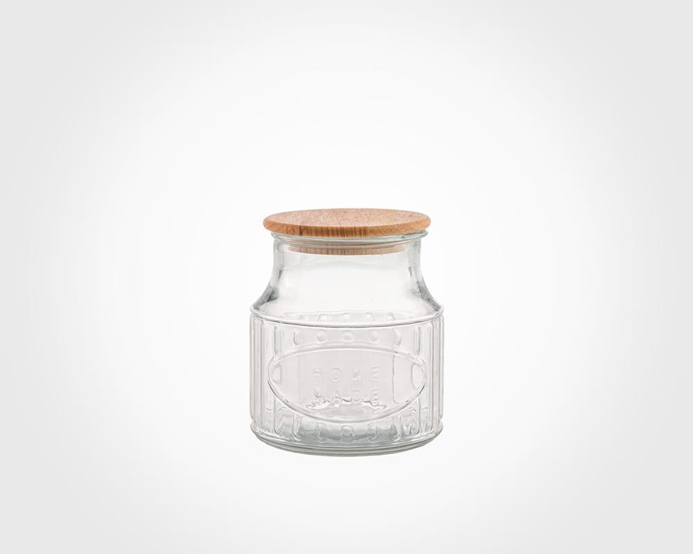 بانکه درب چوبی 800 میلی لیتر لیمون کد 2263