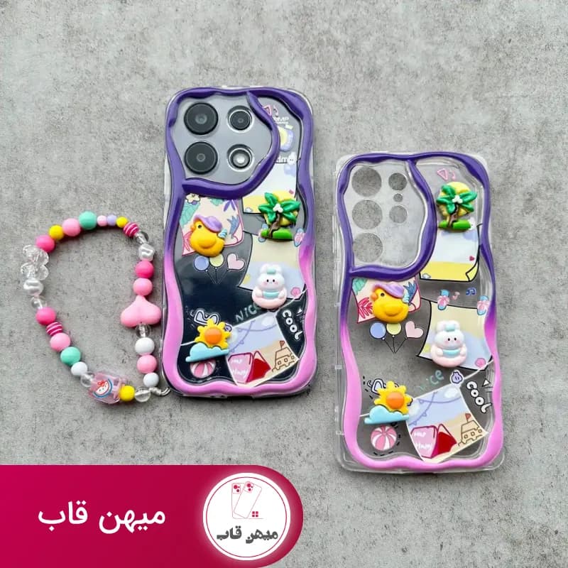 قاب موج برجسته طرح جوجه و خورشید همراه با آویز - کد (۷۵۷۵۰)