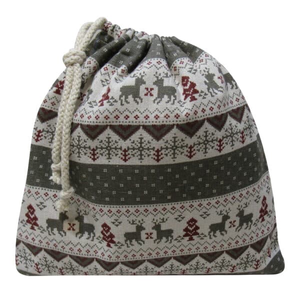 پاتریکا کیسه بند دار طرح گوزن طوسی بزرگ