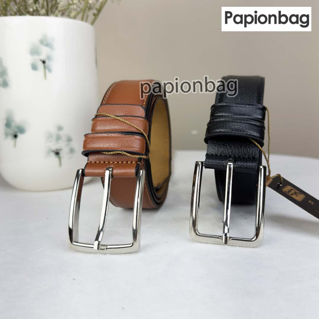 کمربند زبانه دار مردانه سگک کلاسیک چرم مصنوعی کد859