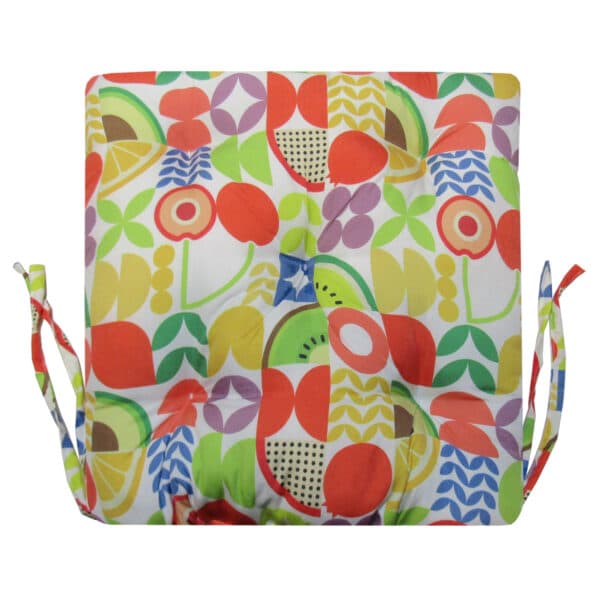 تابان تشک صندلی مربع طرح میوه و برگ فانتزی