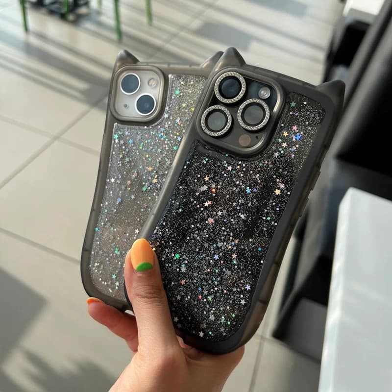 قاب گوشی آیفون گربه شاین سوارفسکی - کد (۷۰۲۸۹)