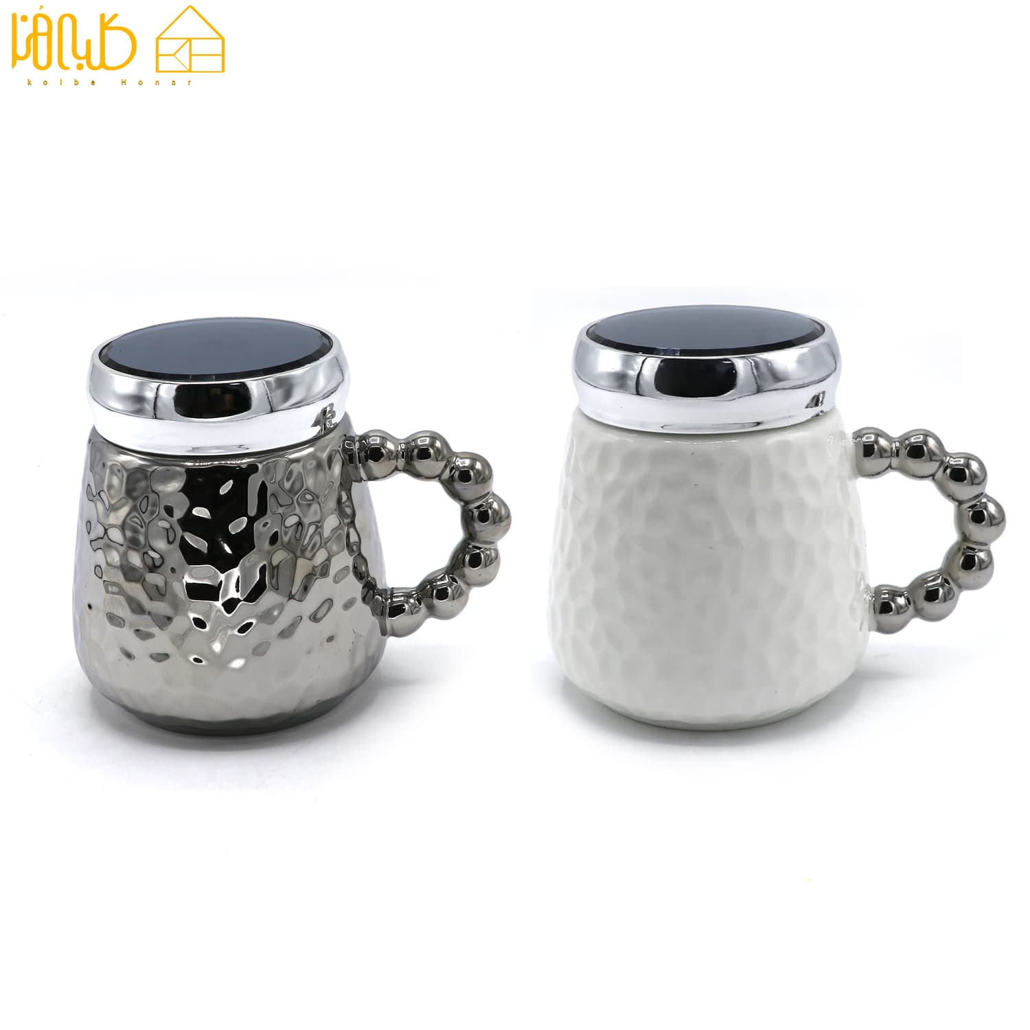 ماگ درب آینه ای دسته مروارید 532