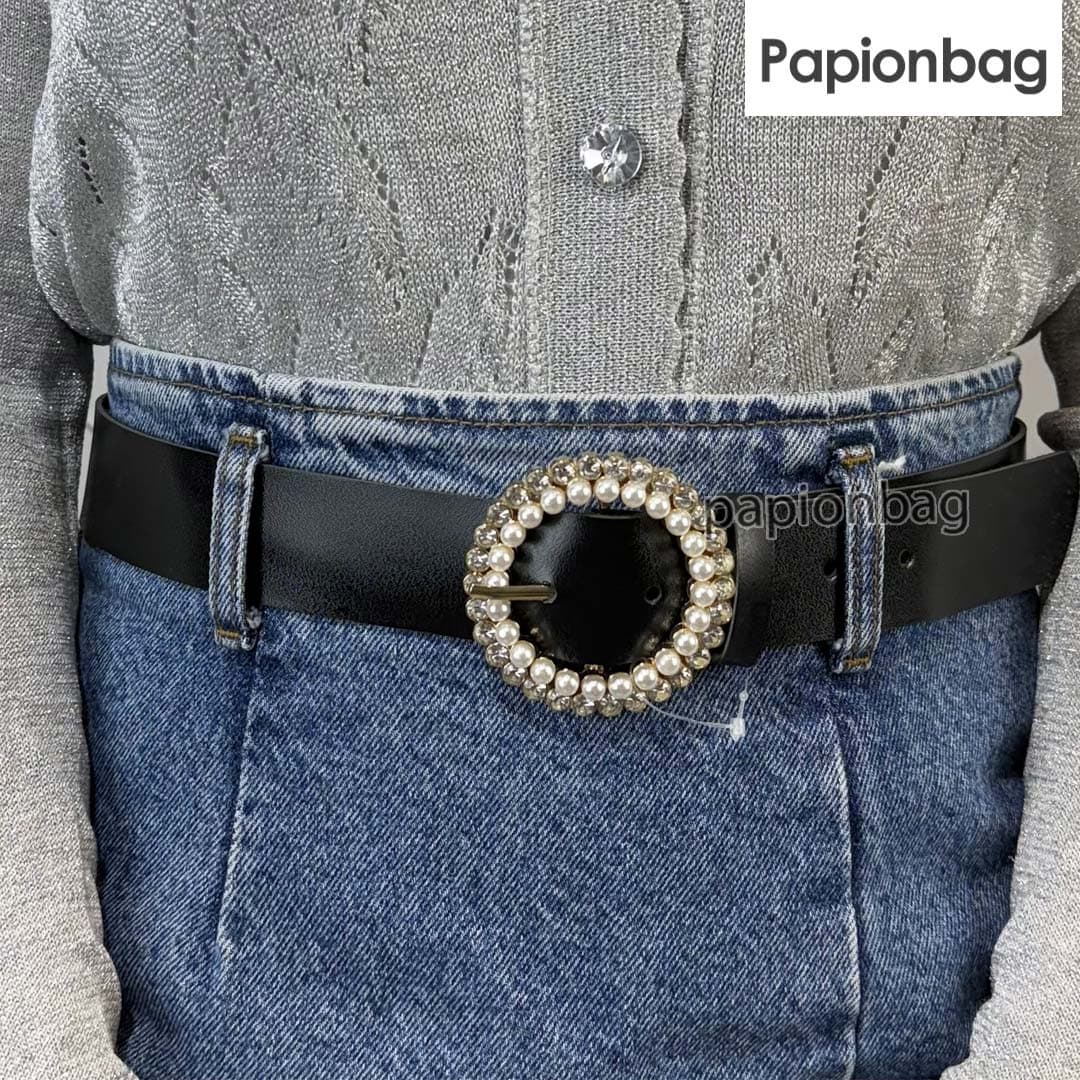 کمربند مجلسی زنانه طرح مروارید کد675