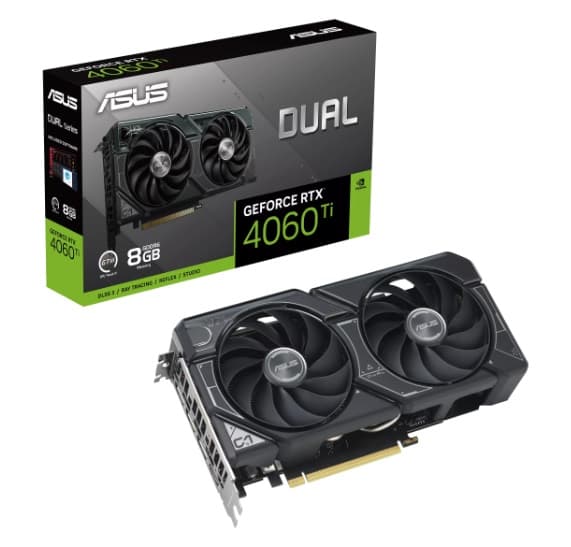 کارت گرافیک ایسوس مدل Dual GeForce RTX™ 4060 Ti 8GB GDDR6 حافظه 8 گیگابایت