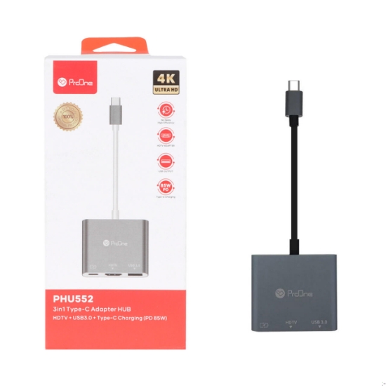 هاب 3 پورت Type-C پرووان مدل PHU552