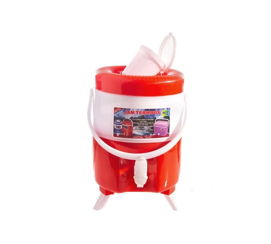 کلمن آب 10 لیتری جام ترموس پایه دار (کیش ترموس)