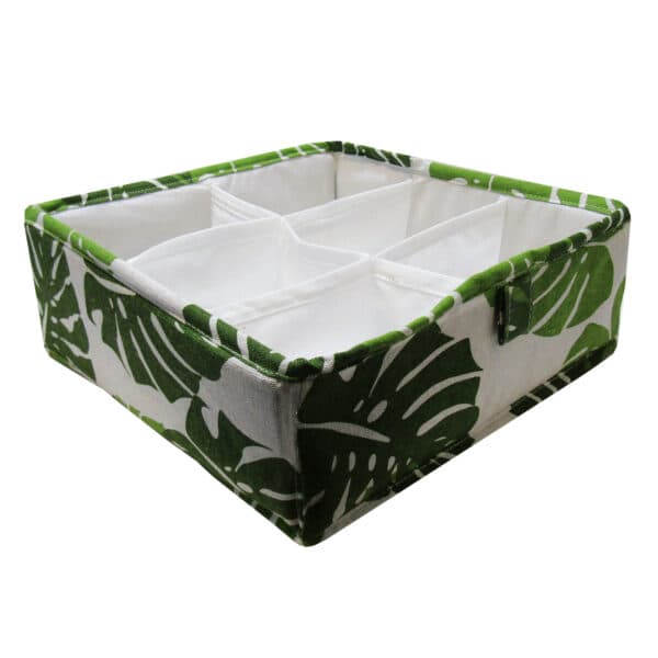 هانسل باکس ارگانایزر با مقسم مربع 30*30 طرح برگ