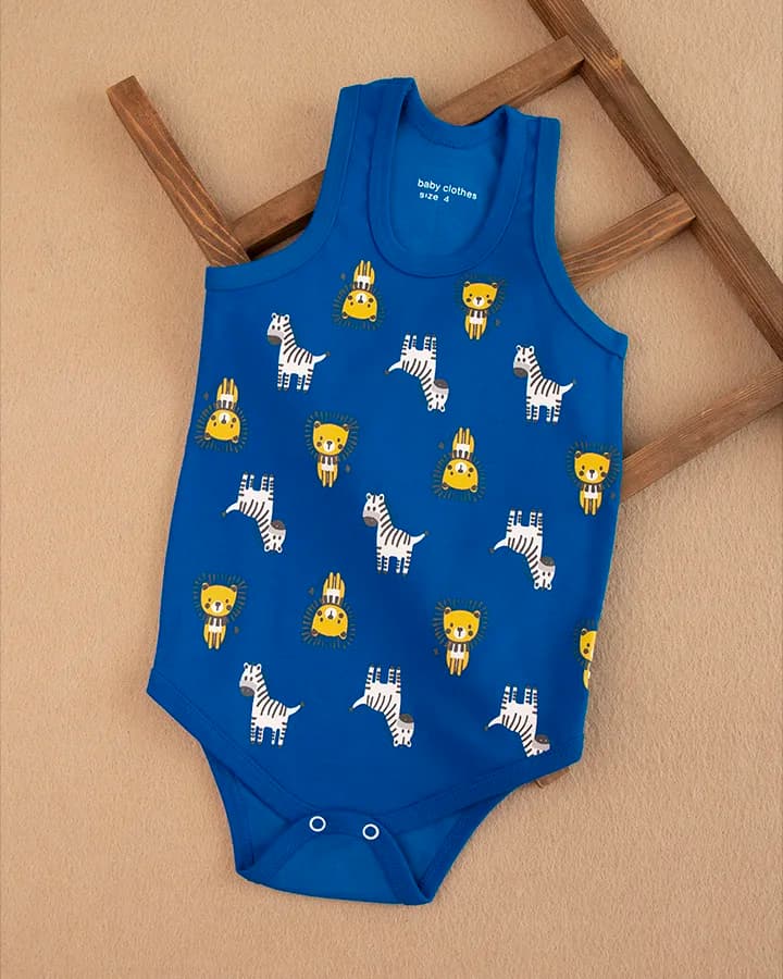 بادی نوزادی مدل شیر و گورخر