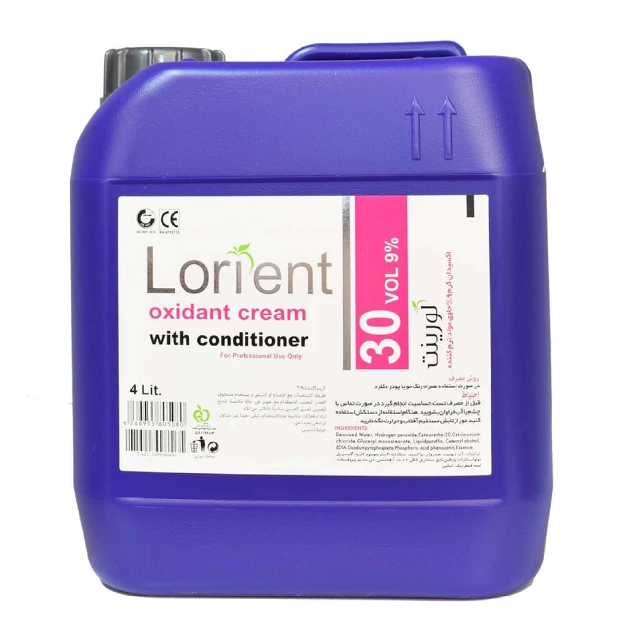 اکسیدان لورینت مدل 30vol شماره 2 نه درصدی حجم 4000 میلی لیتر