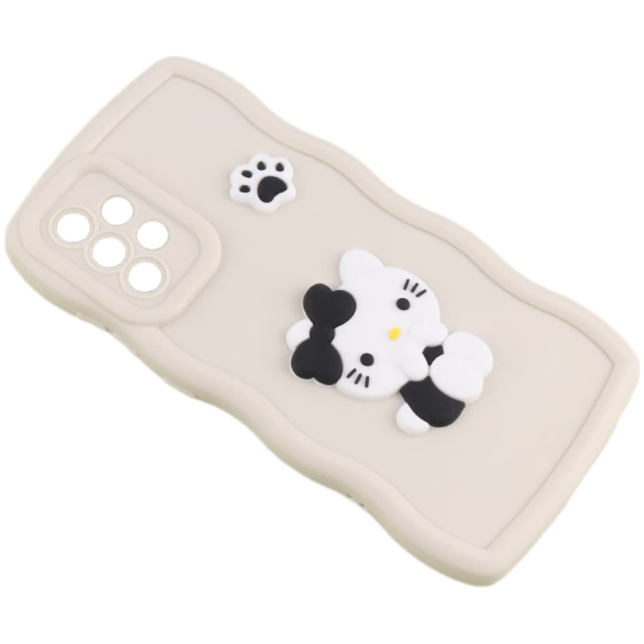 کاور مدل موج دار عروسکی برجسته مناسب برای گوشی موبایل سامسونگ مدل Galaxy A72 5g