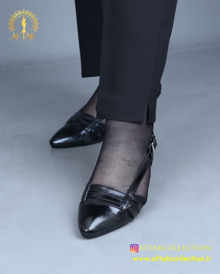 کفش مجلسی پاشنه میخی پابزرگ 5356