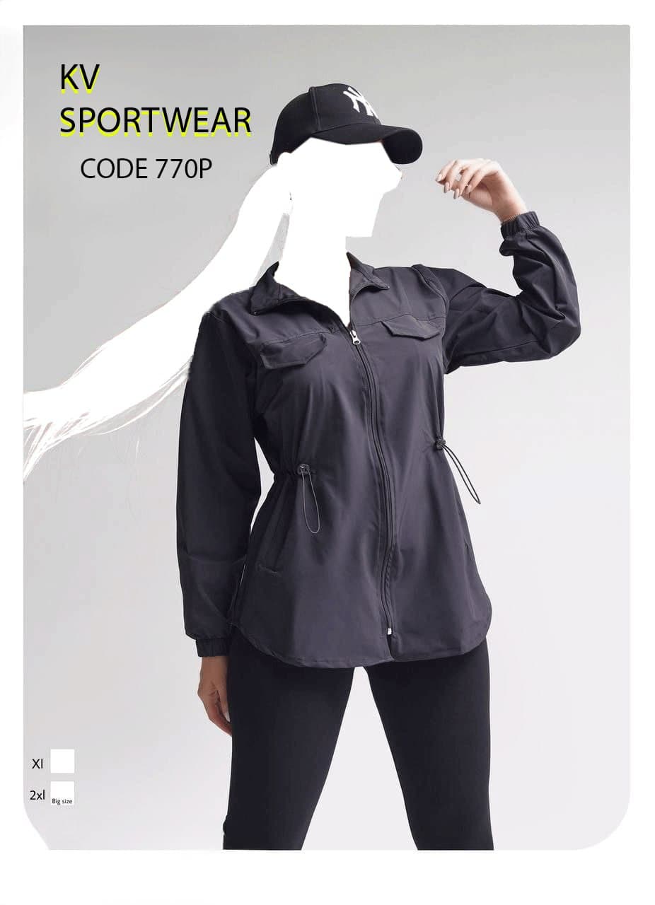 مانتو تک سایز بزرگ اسپرت ورزشی زنانه کد 002