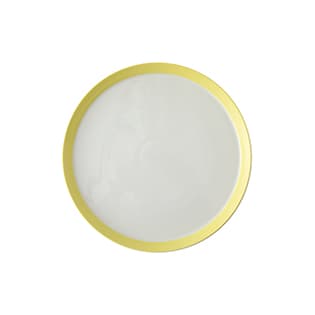 بشقاب تخت 21 سانتیمتری پاستل لیمویی