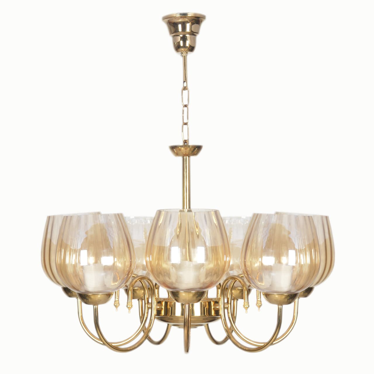 لوستر 7 شعله چشمه نور کد A817/7G طلایی