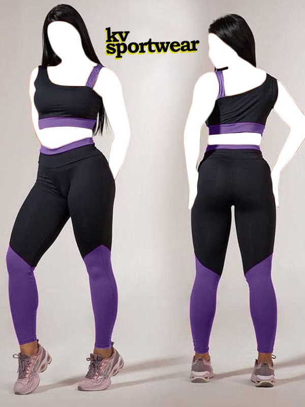 ست نیمتنه لگ ورزشی زنانه کد 004