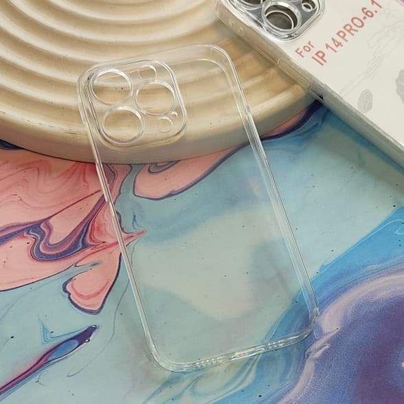 قاب ژله ای شفاف محافظ لنزدار Iphone 14 Pro