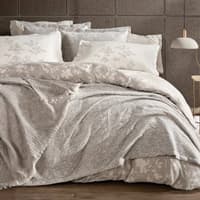 سرویس کاور لحاف روتختی پتو دو نفره یاتاش اتا طوسی