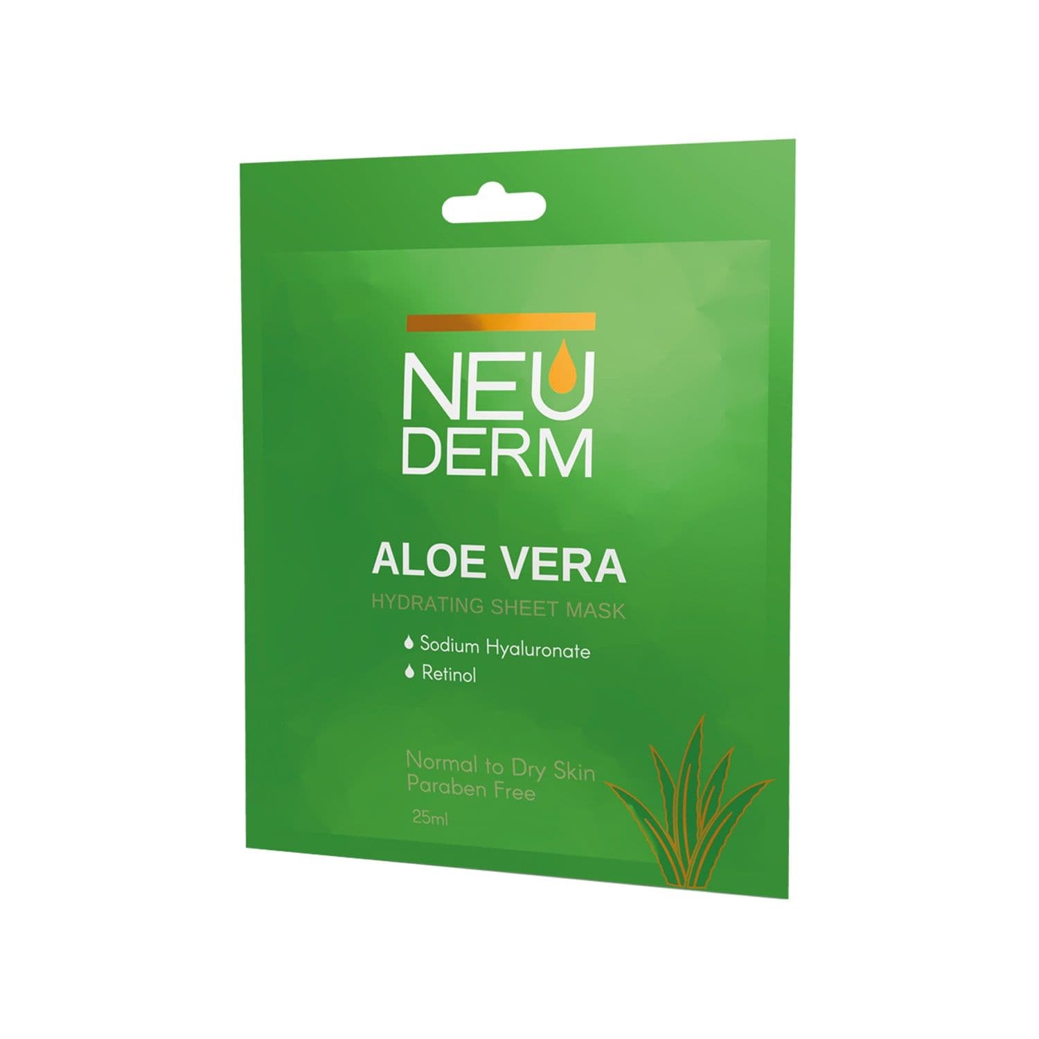 ماسک صورت ورقه ای آبرسان آلوئه ورا NEUDERM